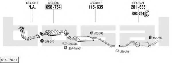 BOSAL 014.970.11 Exhaust System